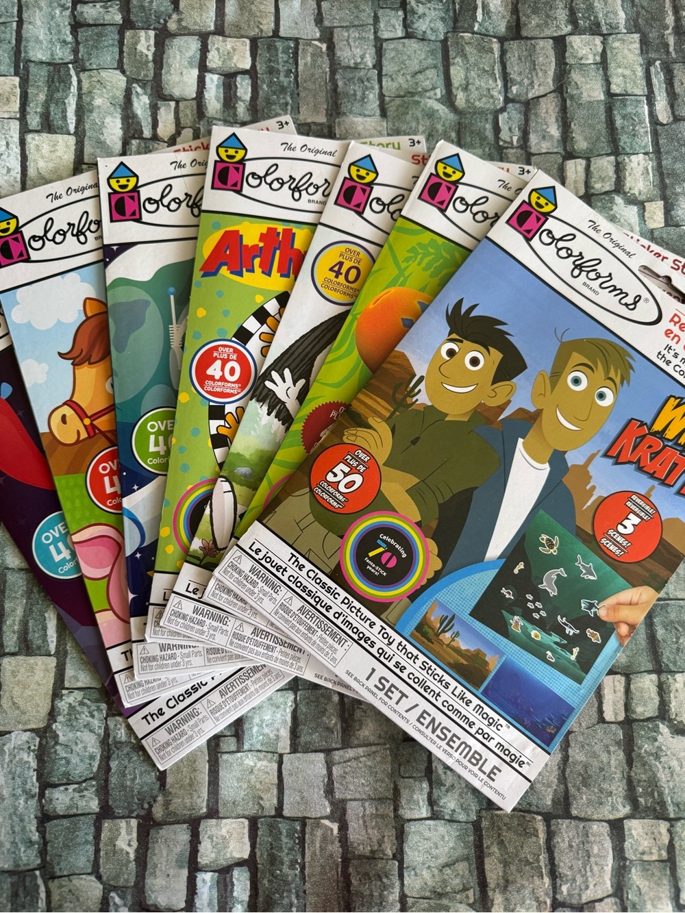 Colorforms Sticker Story Adventure Lot of 7